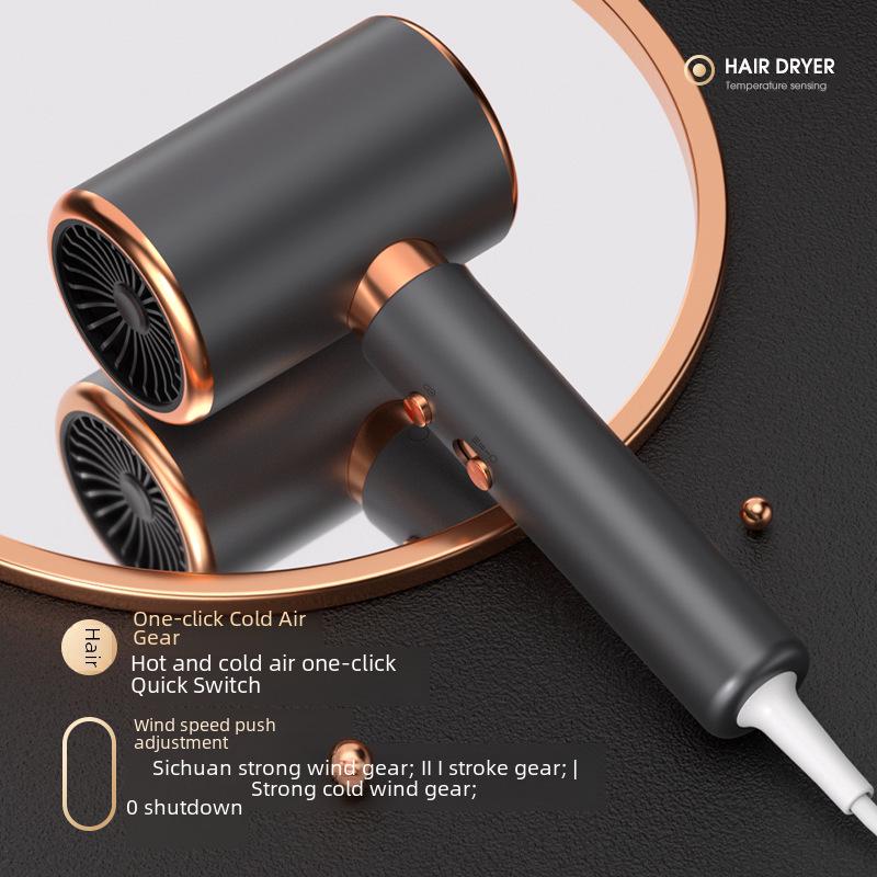 High-Power Blue Light Hair Dryer for Salon and Dorm Use