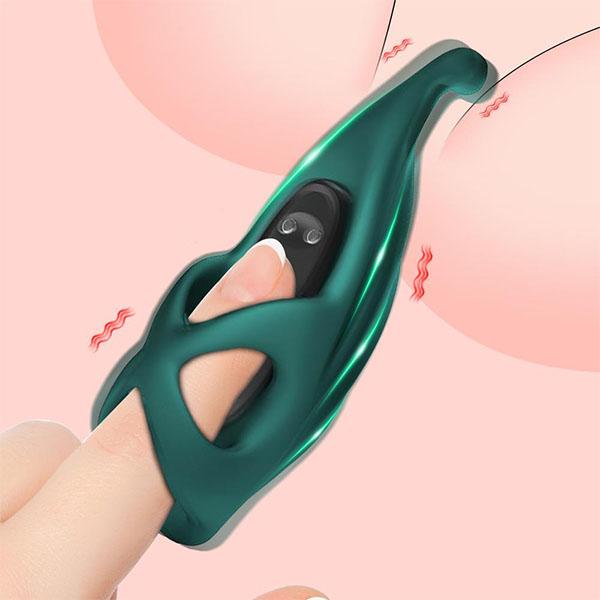 Finger Vibrator Vibrating Sex Toys for Women Vagina Anal Clitoris Stimulator Couples Erotic Female Masturbation with 9 Power Vibrating Modes