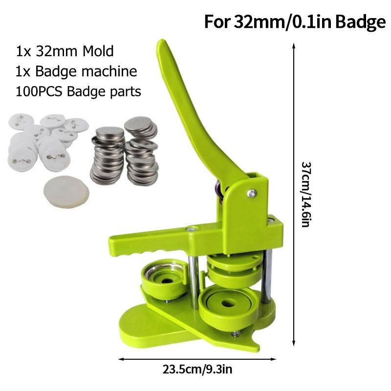 

32/44/58MM Машина для виготовлення значків із заліза. Виробник ґудзиків із шпильками. Повний набір деталей для кнопок. DIY. Деталі для кнопок.