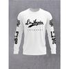 LOS ANGELES 78 Modello Stampa 3D Breatha Sport Asciugatura Rapida Maglietta a Maniche Lunghe da Uomo Moda Outdoor Casual Abbigliamento Genitore-Figlio