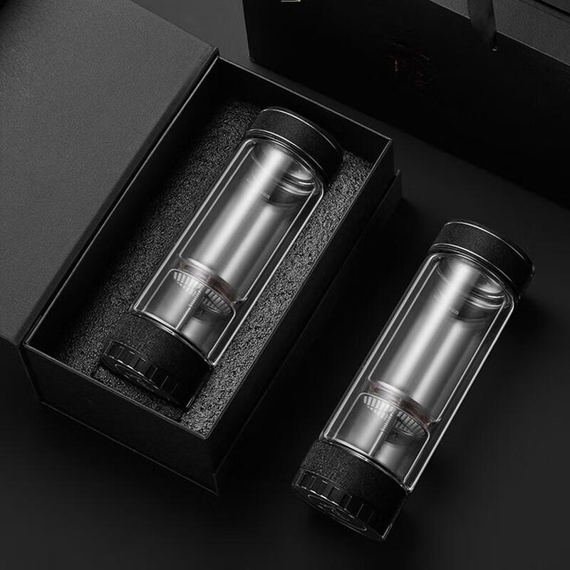 Tianxi TBL291 Double Wall Glass Tea Infuser Bottle