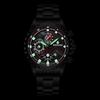 Men's Watch Black Warrior Authentic Trendy Stainless Steel Waterproof Luminous Calendar Male Fashion Quartz Clock Watches Gift
