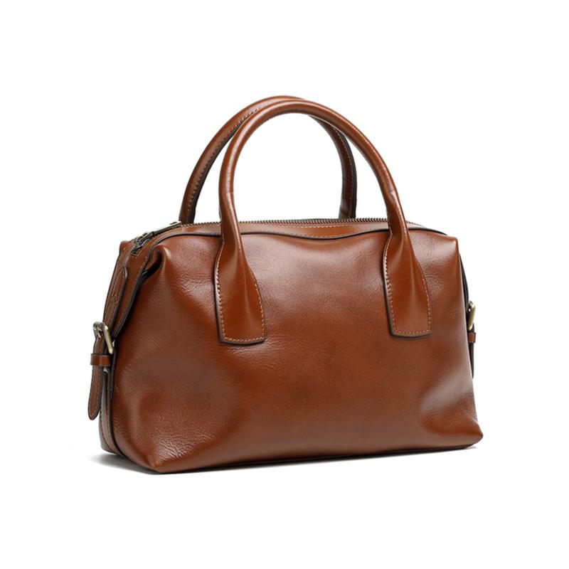 Burminsa Rindsleder Echtes Leder Kissen Tragetaschen Handtaschen Für Damen 2026 Luxus Designer Bowling Arbeit Damen Schulter Crossbody Taschen