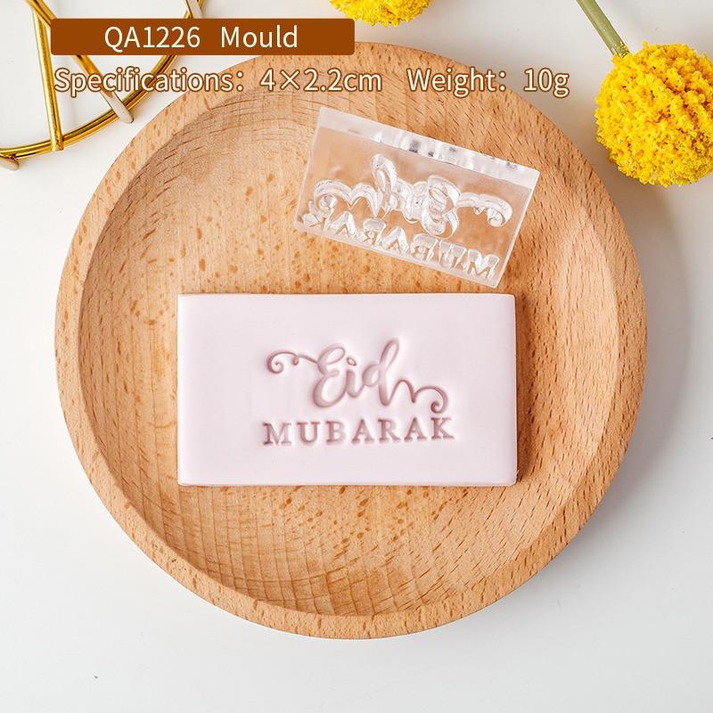 3D Eid Mubarak Ausstecher Ramadan Dessert Kuchen Dekorative Mond Fondant Keks Prägestempel Form Islamisches Muslimisches Backwerkzeug