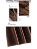 Autumn/Winter High-Waist A-Line Wool Skirt for Middle-Aged Women - Slimming Wide-Hem Pleated Skirt