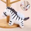 Plush Doll Pendant Pull Type Zebra Elephant Bee Shark Design Decorative