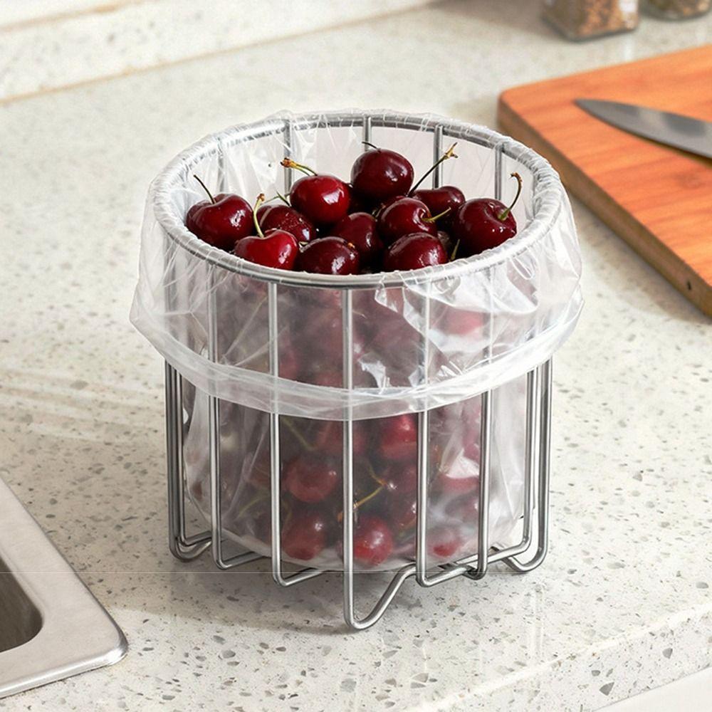 Stainless Steel Sink Garbage Organizer Multifunctional Kitchen Storage Rack  Organizational Tool