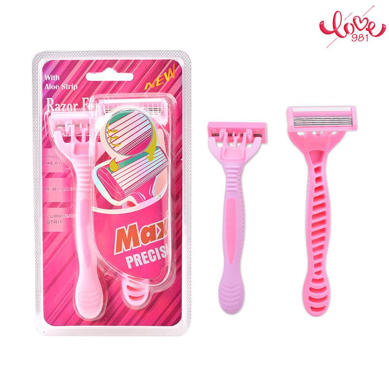 

Шестислойный нож для бритья, одноразовый ручной нож для бритья, полая голова, частный нож для удаления волос в подмышках