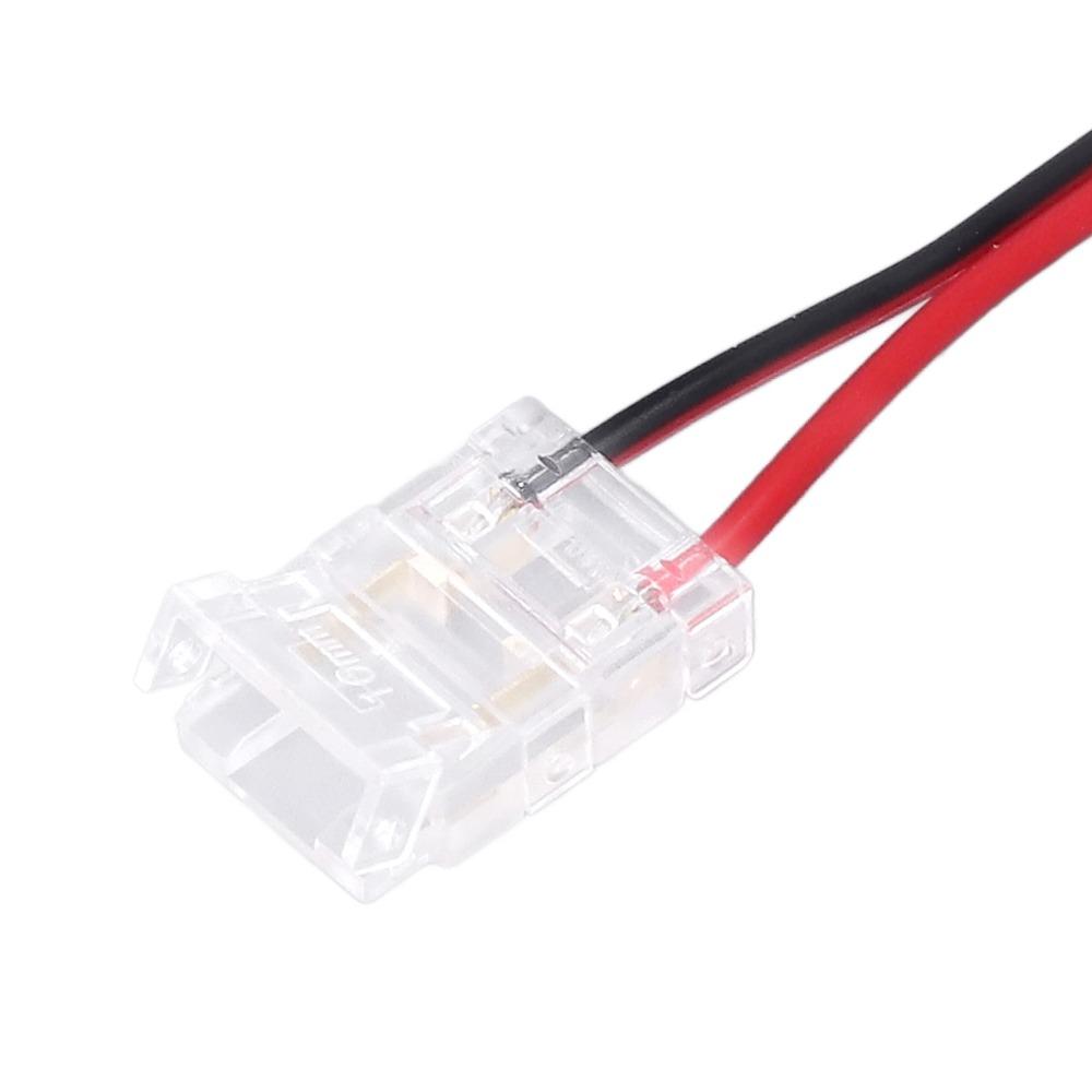 10pcs 8mm/10mm Strip Light Connector 2Pin Extension Connector Strong Jumper Connector  For Home