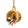 New Creative Acrylic Flat Cup Pet Dog with Various Styles To Choose From Christmas Household Decoration Car Backpack Pendant