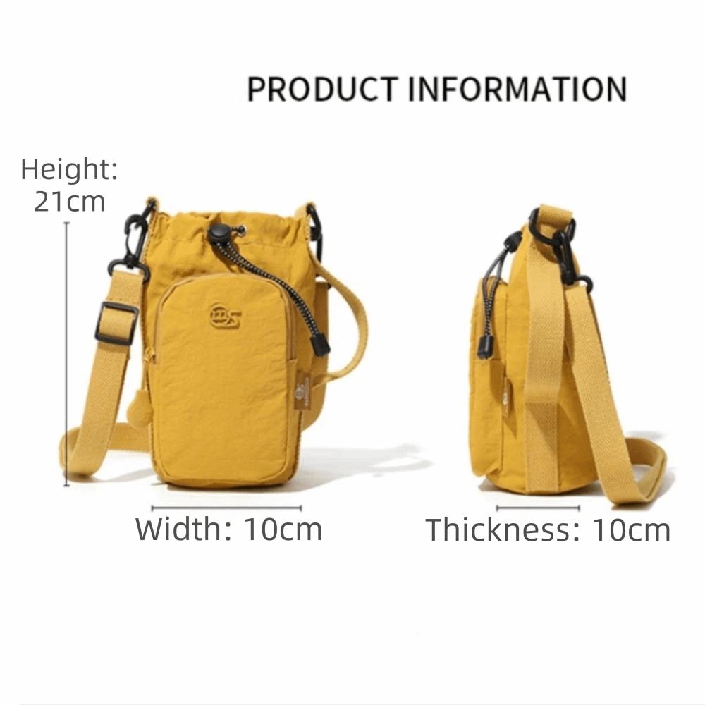 Fashion Adjustable Strap Shoulder Bag Light Weight Multi-pocket Messenger Bag Durable All-match Phone Bag