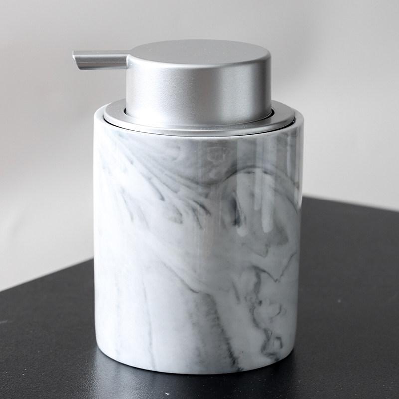Nordic Marble Ceramic Mousse Foam Lotion Bottle Shampoo Refill Bottle Bathroom Accessories Modern Marble Ceramic Soap Dispenser