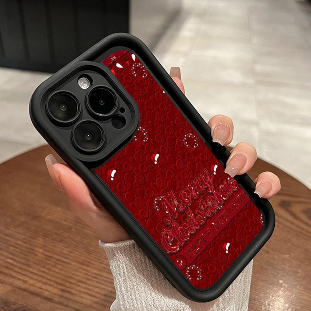 Ae114 Merry Christmas Christmas Tree Art Phone Cases for iPhone 16 14 13 11 Pro Max 15 7 8 6s Plus 12 Mini XR XS Max Angel Eye Ladder Protective Cover