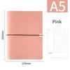 A5 B5 Business Leather Journal Notebooks 6 Ring Binder Planner with 100 Sheets  Blank Printed Loose-leaf Diary Notebook