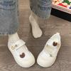 Mary Jane Hollow Canvas Shoes Children 2025 New Summer Breathable Velcro One Pedal Lazy Sports Shoes