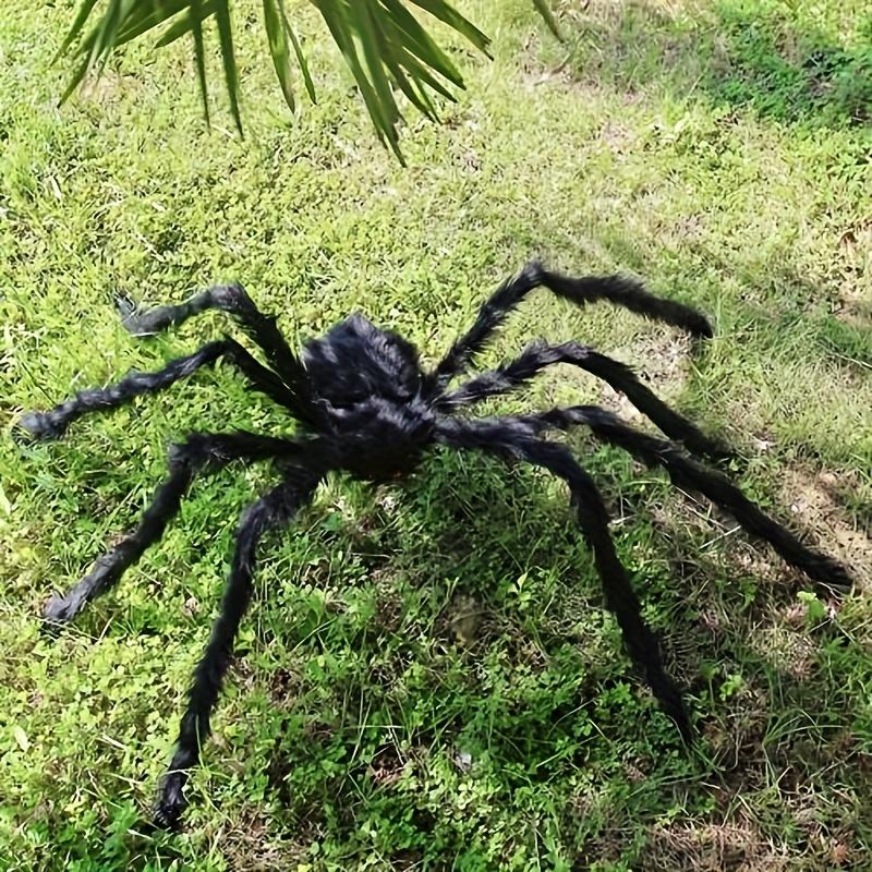 A 59.06inch Giant Black Spider, Suitable for Indoor and Outdoor Halloween Decoration, Family Parties, Courtyard Haunted House Decoration