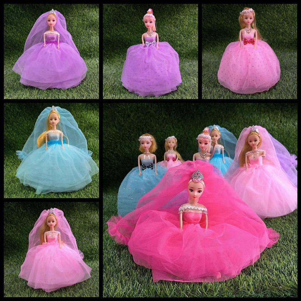 

Pink Star Sequin BJD Princess Doll Print Dress 30cm Bjd Doll with Dress Party Gift