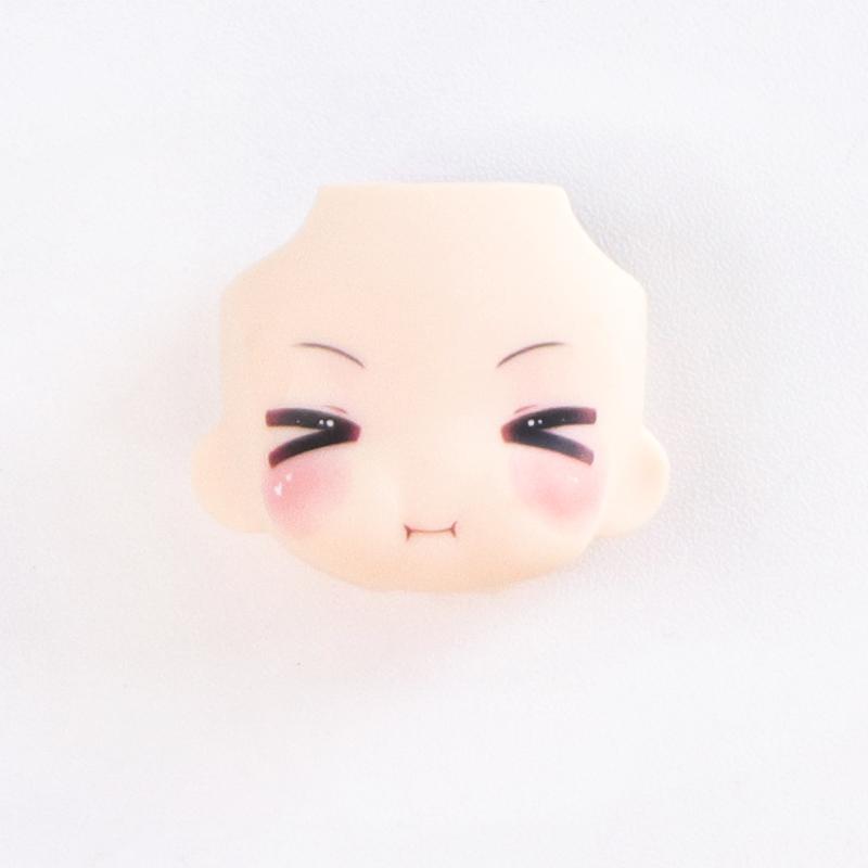 OB11 Doll Face 1/12 BJD Doll Face With 3D Anime Decal Eyes Kawaii Change Faces Blowing Pout Mouth Cheeks GSC Head DIY Kids Dolls