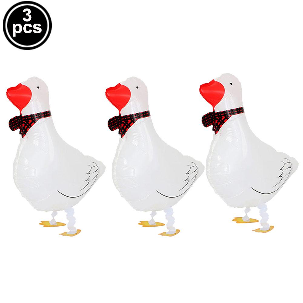 Farm Chick Foil Balloon White Goose Duck Pig Sheep Chicken Walking Animal Balloons Baby Shower Farm Theme Birthday Party Supplie