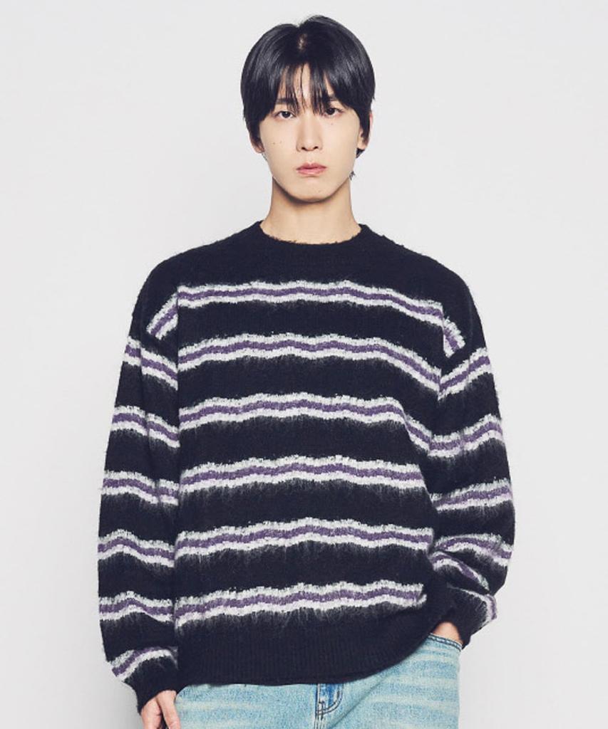 ACME DE LA VIE Wave Stripe Mohair Knit (2 Color)