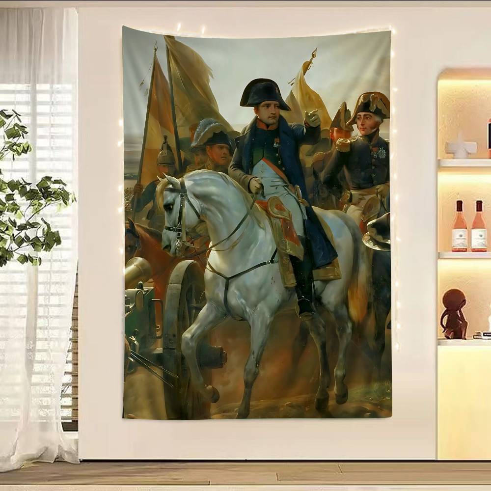 Napoleon Bonaparte Art Colorful Tapestry Wall Hanging Hanging Tarot Hippie Wall Rugs Dorm Wall Art Decor