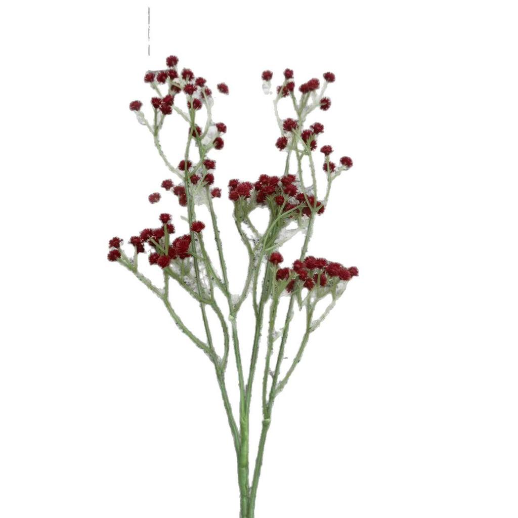 Soft Rubber Baby's Breath Artificial Flower Bouquet - Silk-feel Floral Decor for Living Room & Wedding