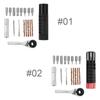 Cylindrical Tire Repair Tool Alloy Steel Mini Ratchet Tool Set Mechanic Ratchet Manual Wrench for Cycling Accessories