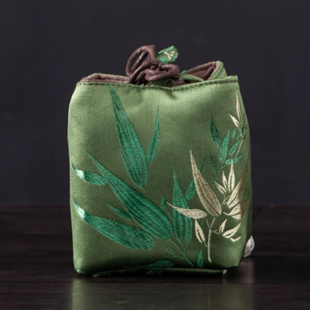 Embroidered Chinese Style Bag Thickened Teapot Storage Bag Tea Cozy Chinese Tea Culture