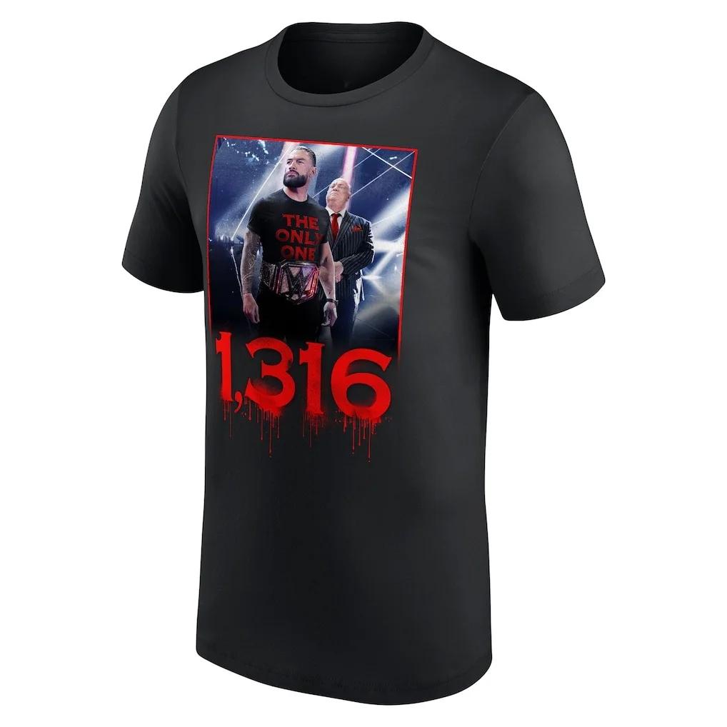 

2026 New Roman Reigns Series Cotton T-shirt for Men and Women Summer Clothing Fashion Casual Short Sleeved Tshirt Streetwear XXXL зелений
