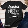 Grandpa Is My Name Fishing Is My Game Father's Day Unisex T-shirt