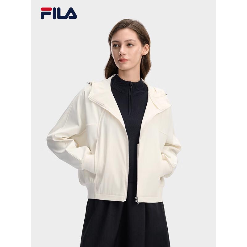 FILA Women s Casual Spliced Hooded Knit Top XL