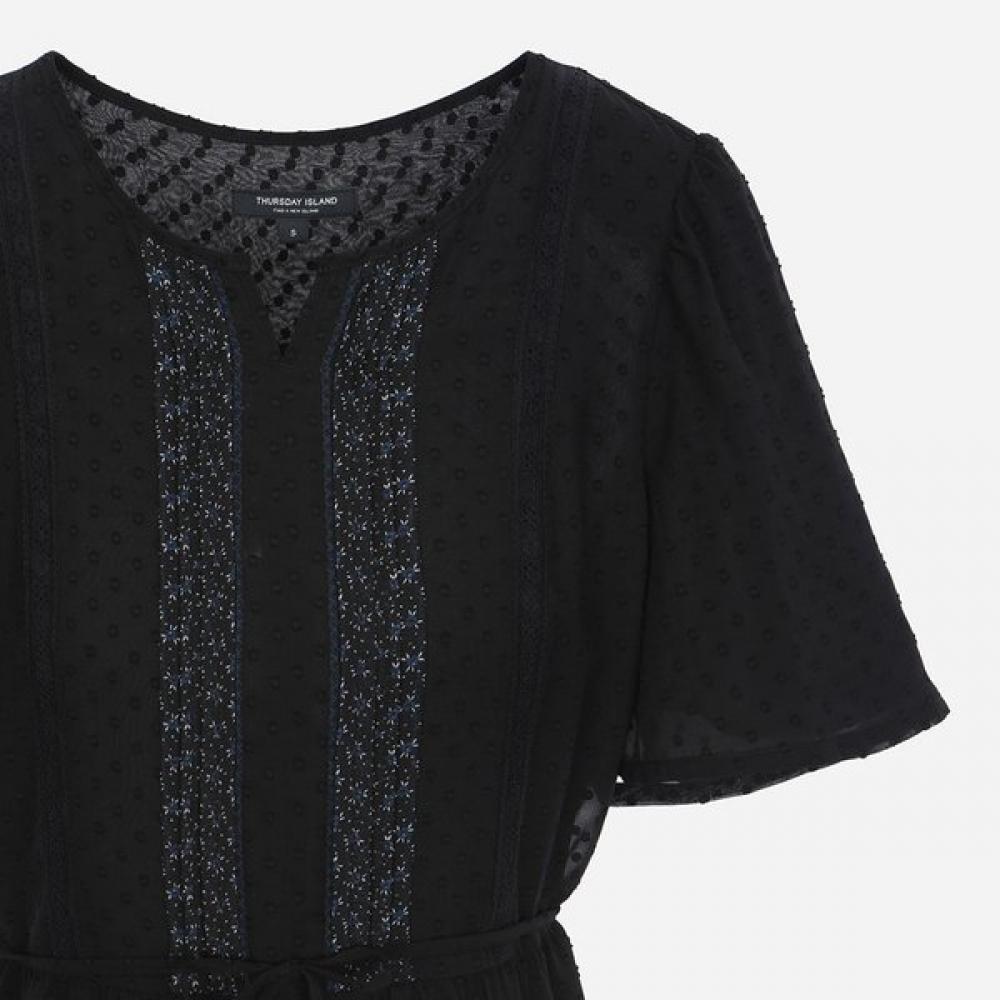 Thursday Island Border Mix Long Dress  T256mop145w 