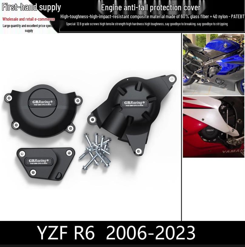 Yamaha R6 (2006-2020) GBRacing Engine Protection Cover and Crash Pad