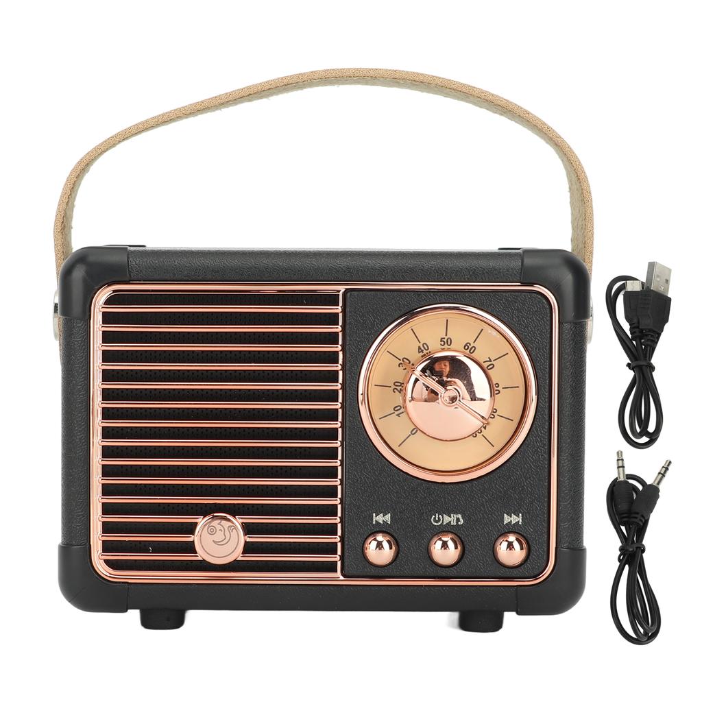 Retro Bluetooth Speaker Vintage Decor Old Fashion Style Mini Portable Wireless Speaker for Kitchen
