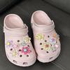 12Pcs Shoes Charms Removable Colorful Flower Butterfly Shoes Accessories For Girls Clogs Sandals Summer Shoes Decor Buckle Diy