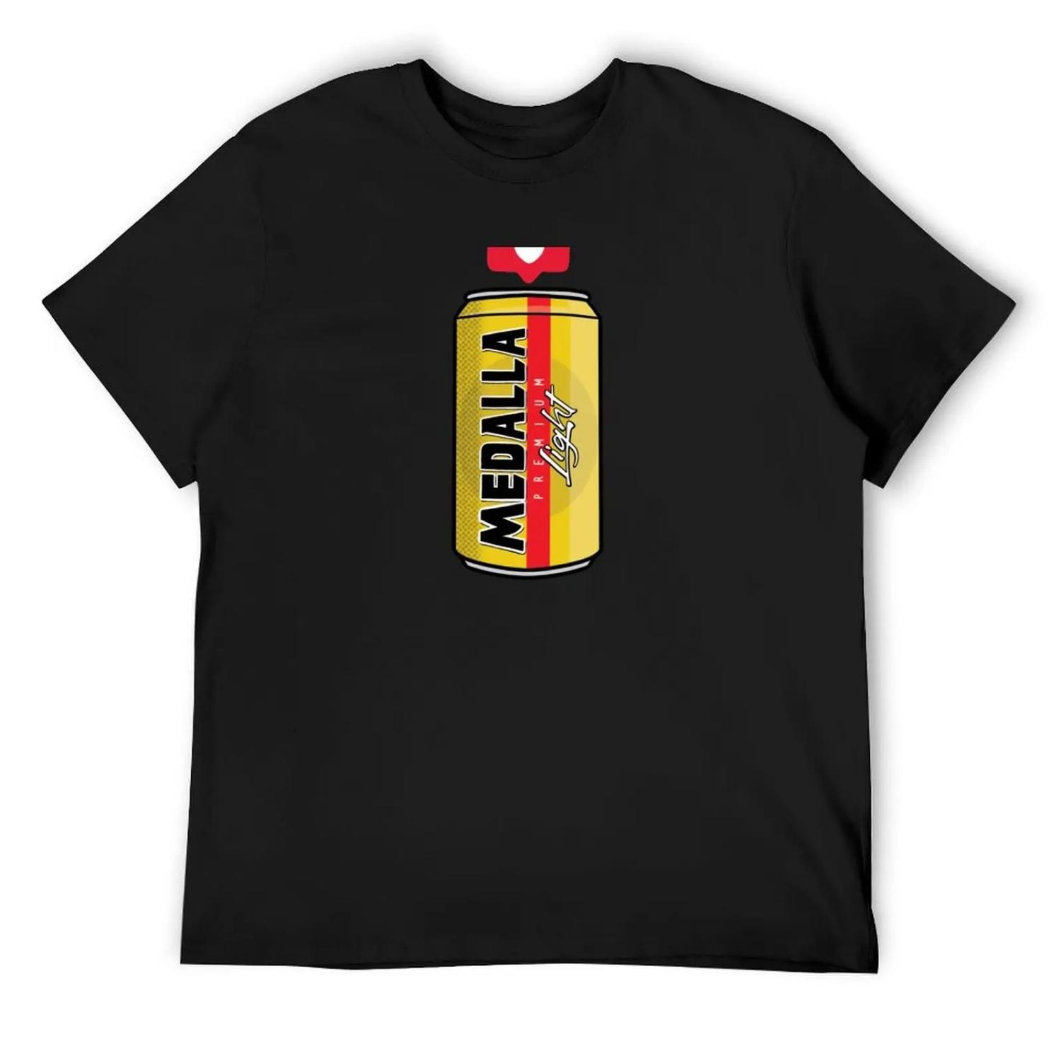 Medalla Light Beer T-Shirt new edition anime figures vintage clothes mens fashion S