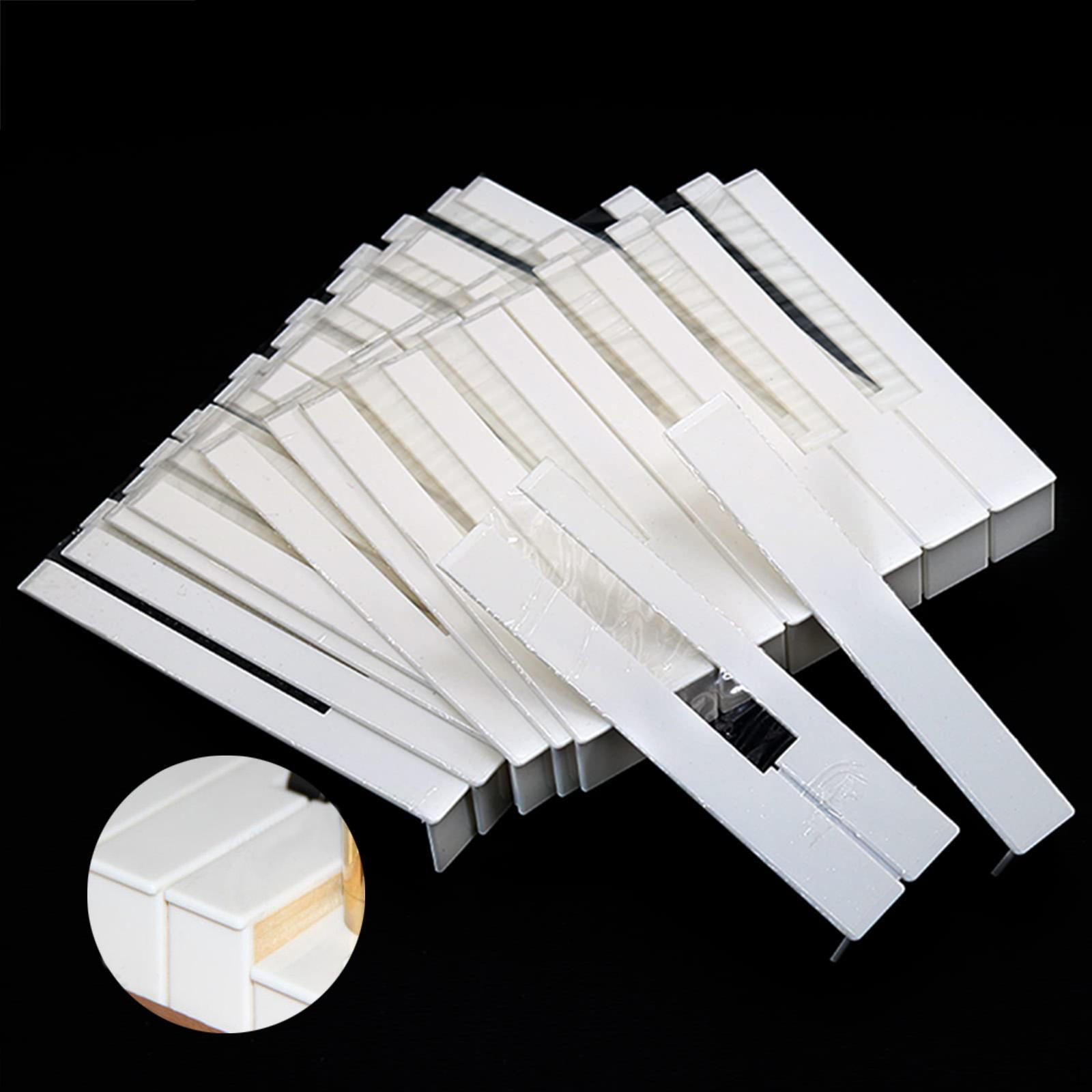 

52 шт. Накладки на клавиши пианино Верхние части клавиатуры Обслуживание верха Легко установить Ремонтная крышка Белый 50mm