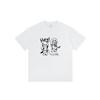 Unisex Summer Trend Cat Print Cotton Tee, Drop Shoulder, Loose Fit