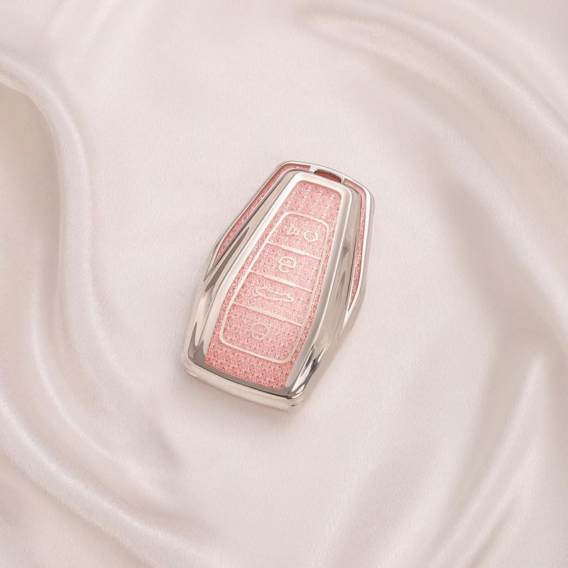 Crystal Tpu Key Case For Geely Coolray X6 Emgrand Global Hawk Gx7 Remote Smart Auto Car Key Case Cover Fob Holder Accessories