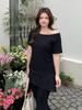 Spring 2026 One-Shoulder T-Shirt & Irregular Micro-Flare Pants Set