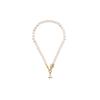 Vivienne Westwood 24 Year Of The Dragon Limited Edition Saturn Shape Pearl Necklace Women necklace Gold 6301012O-02R125-CN