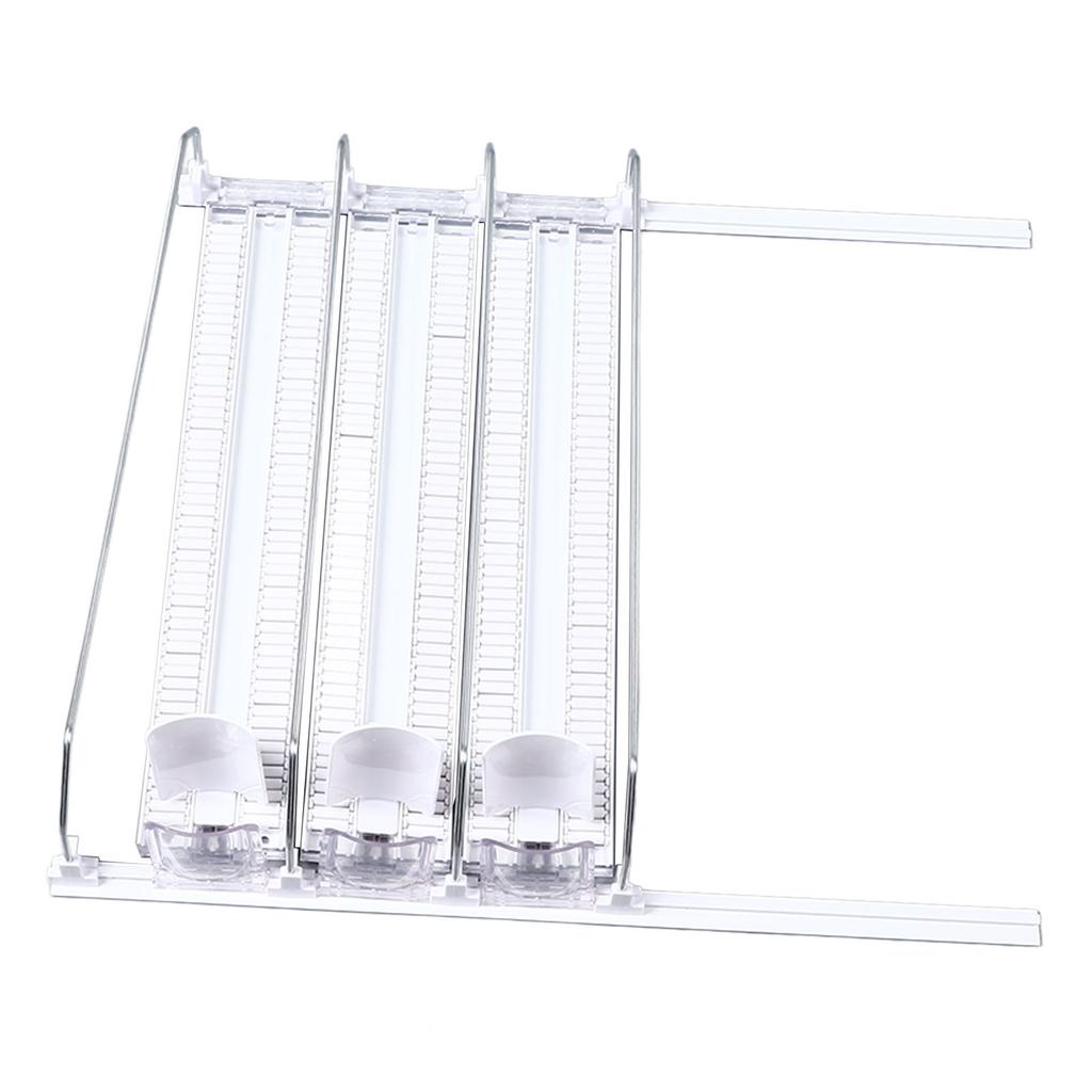 38cm Kühlschrank Getränkespender Verstellbarer Kühlschrank Selbstschiebender Soda Dosen Spender für Bier Limonade