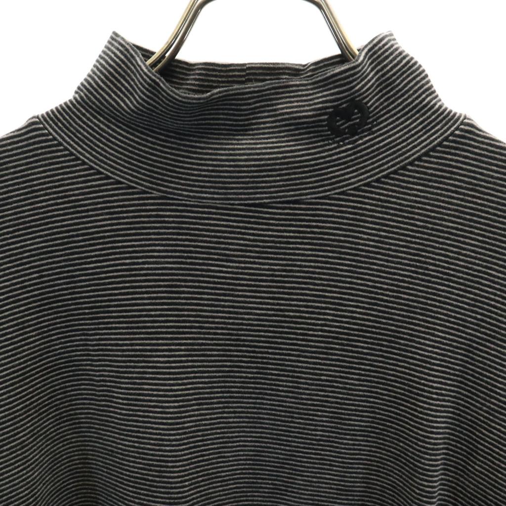mila schon sports Border Pattern Long Sleeve High Neck Cut 46 Black Men's Used