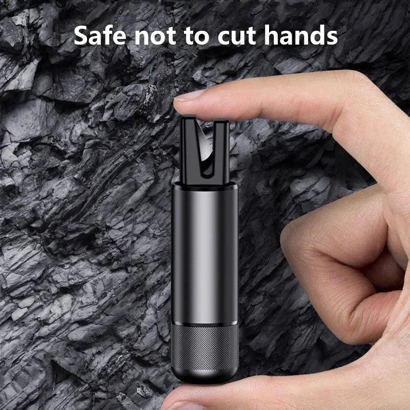 2 In 1 Car Safety Hammer Emergency Glass Breaker Cut The Seat Belt High Hardness Tungsten Steel Emergency Hammer Rescue Tool