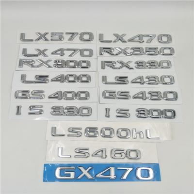 For Lexus LX470 LX570 GX470 RX300 RX330 RX350 LS400 LS430 IS300 IS330 GS430 Emblem Number Letter Rear Trunk Tailgate Logo