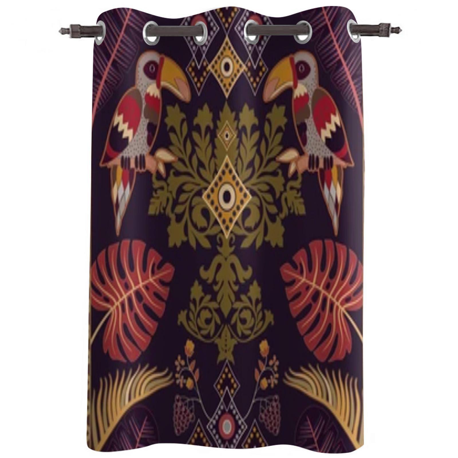 

Синяя абстрактная масляная живопись Современные оконные шторы для гостиной Спальни Штора Кухонное оформление Жалюзи Драпировки 135W x 60H(cm) x1