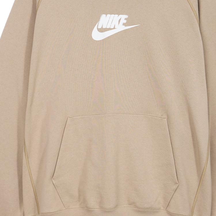 Nike Sportswear Logo Pullover Hoodie Men Hoodies Khaki HJ1465-247