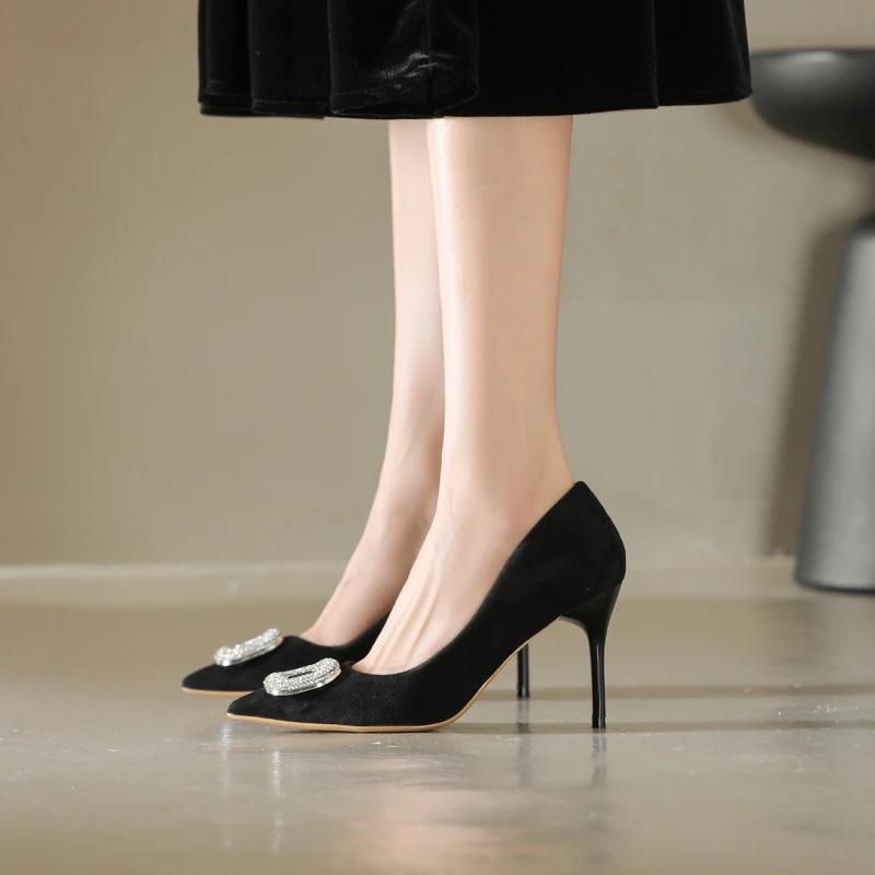 Fashion Shoes for Women 2024 Brand Design Women's Pumps Sexy Pointed Dress Shoes Casual Fashion Stilettos Elegant Wedding Shoes Bride