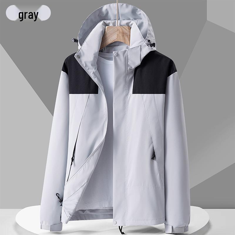 

Ветрозащитный Водоотталкивающий Комплект Куртки 3-в-1 Осень/Зима для Мужчин и Женщин XL