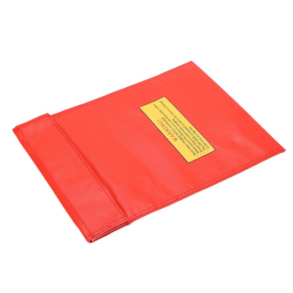 Lipo Battery Explosion Proof Bag Fireproof Lithium Battery Safe Guard Bag for Safe Charging and StorageRed
